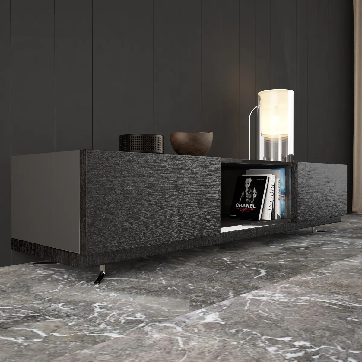 furniture - Minotti Connors sideboard 3D Model