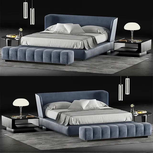 furniture - Minotti Creed bed 3D Model