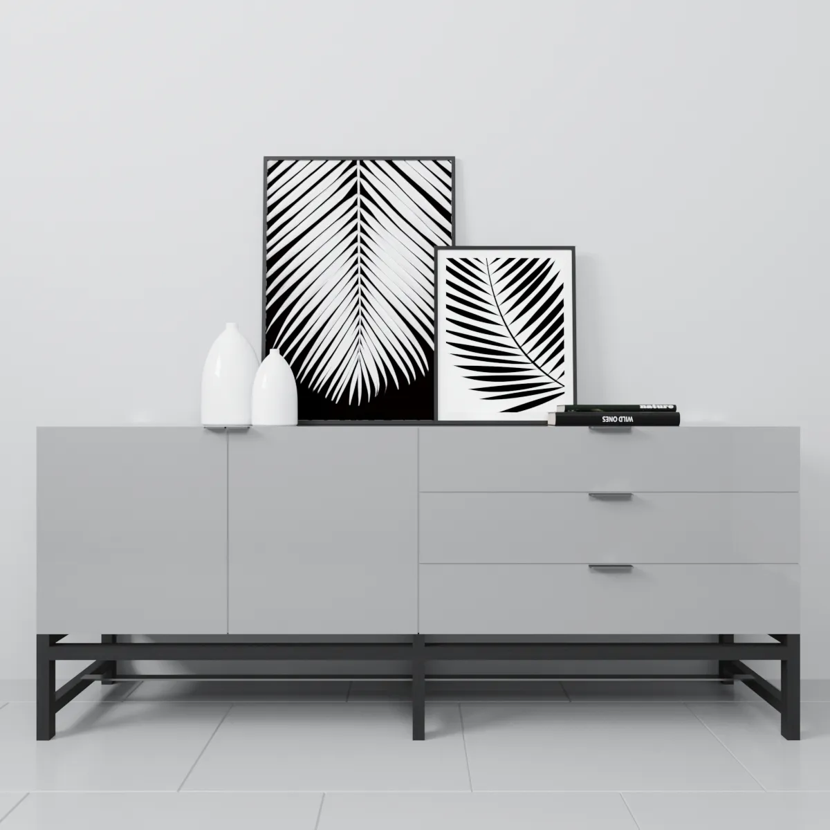furniture - Minotti Harvey sideboard 2 3D Model