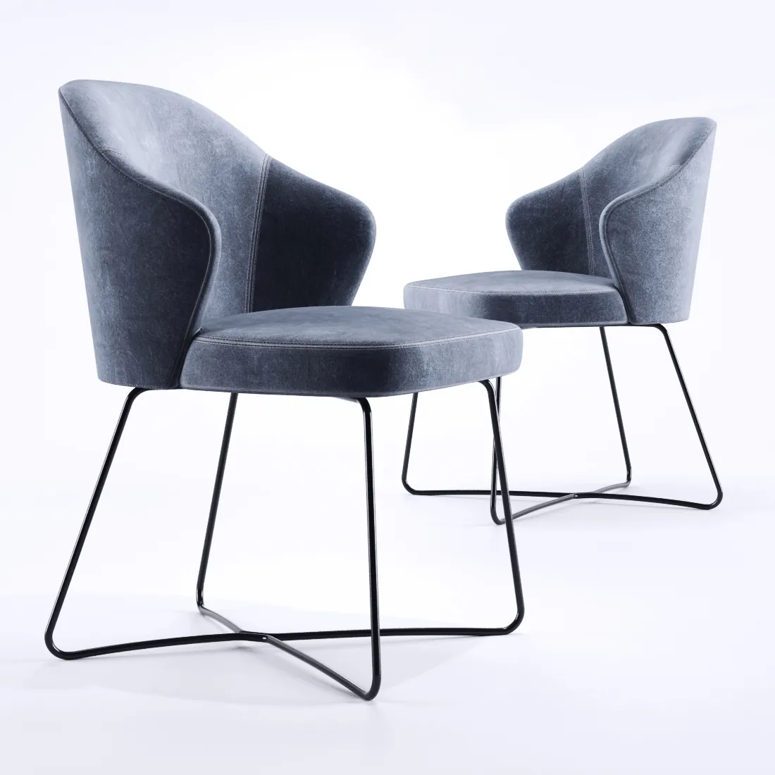 furniture - Minotti Leslie armchair 005 3D Model