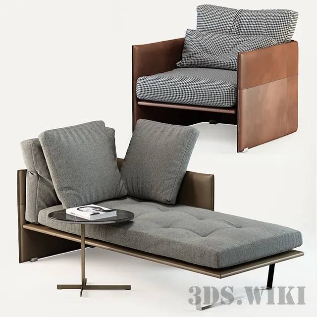 furniture - Minotti Luggage 3D Model