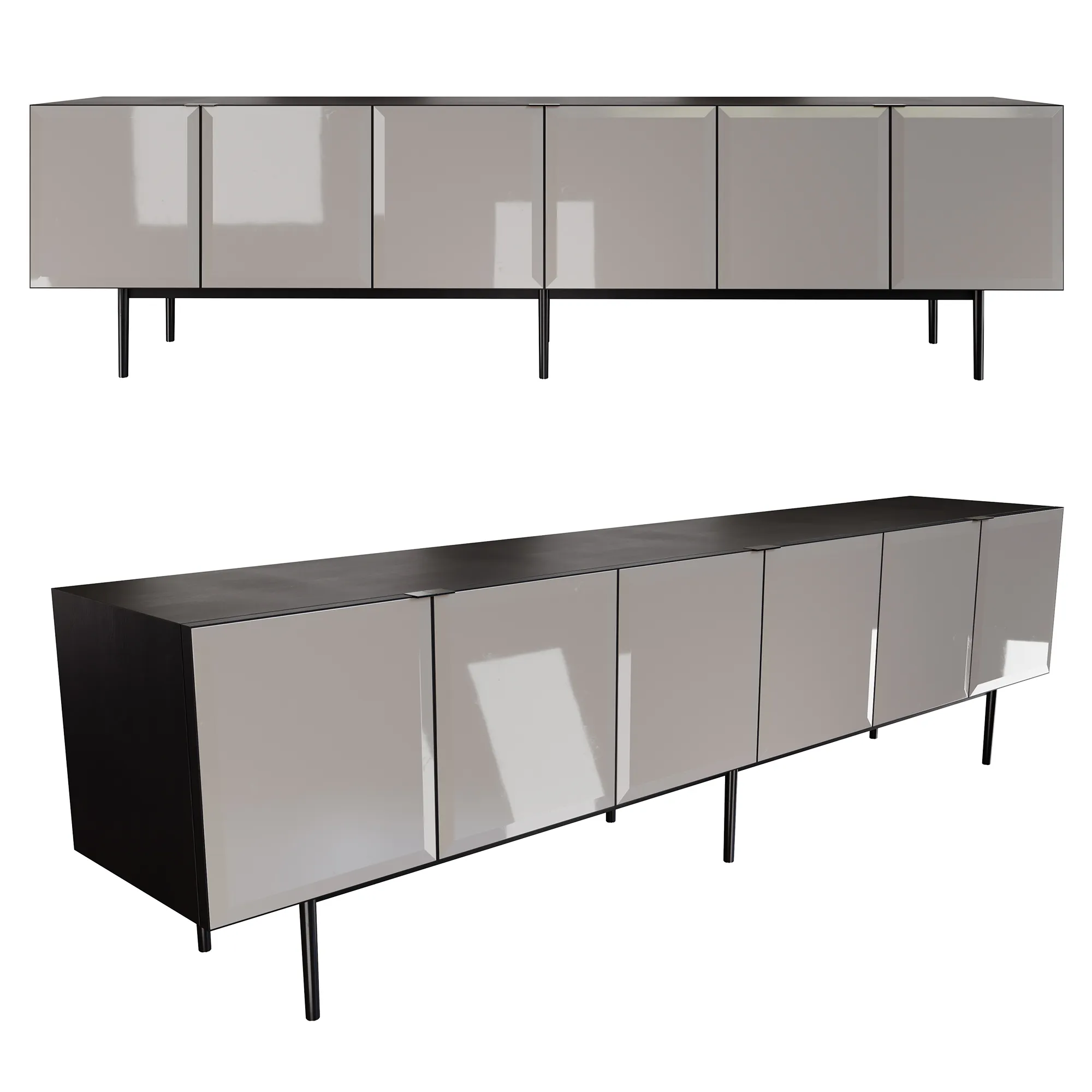 furniture - Minotti Morrison cabinet 08 3D Model