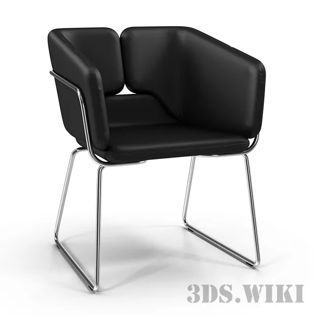 furniture - Mixx Sled Chair by Area Declic 3D Model
