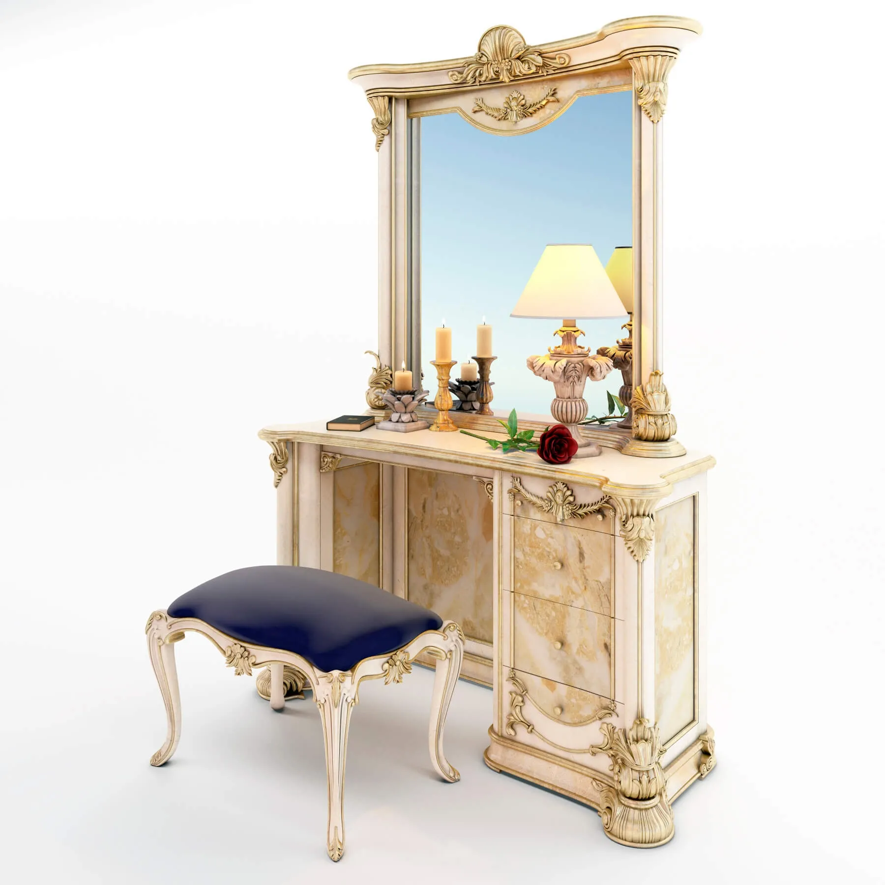 furniture - Moblesa pier glass 4 3D Model