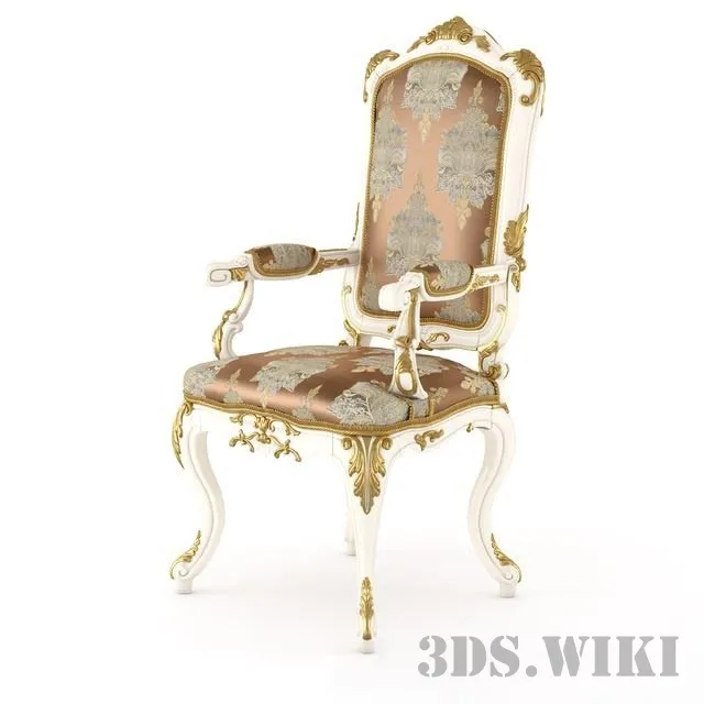 furniture - Modenese Gastone chair with armrests  14528 3D Model