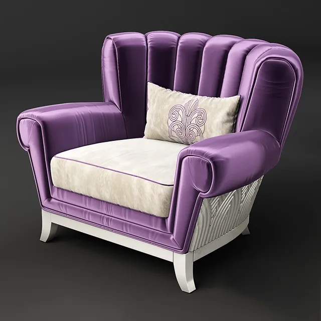 furniture - Modern armchair 01 3D Model