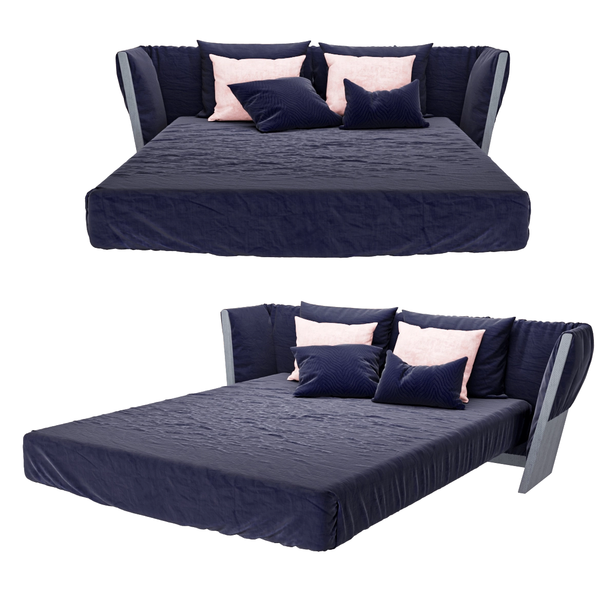 furniture - Modern bed 3D Model