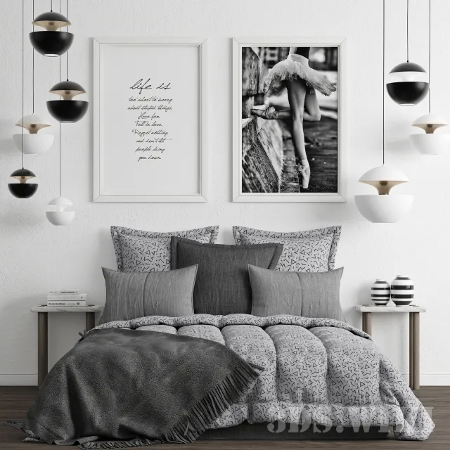 furniture - Modern bedroom 3D Model