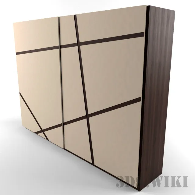 furniture - Modern coupe wardrobe 3D Model