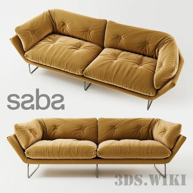furniture - Modern New York Suite Sofa by Saba Italia 3D Model