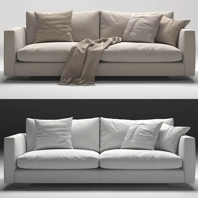 furniture - Modern sofa Flexform 3D Model
