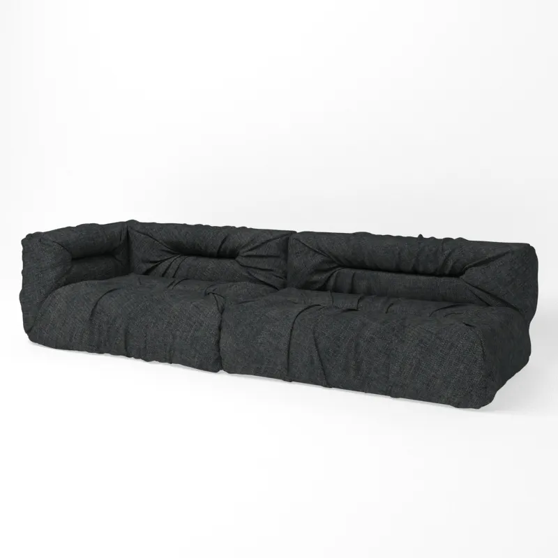 furniture - Modern sofa made of soft fabrics 3D Model