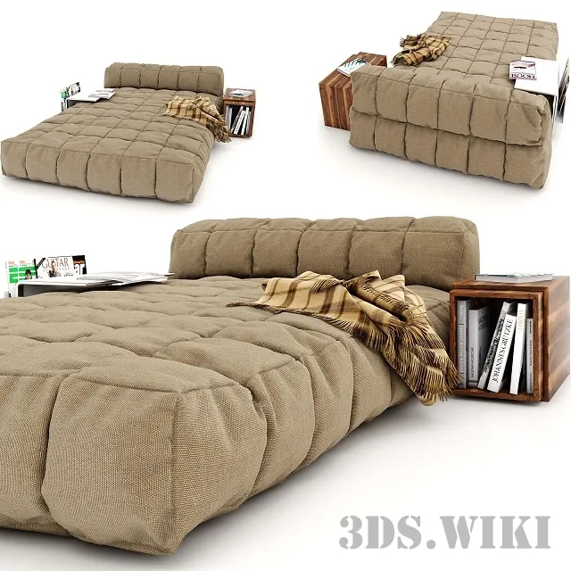 furniture - Modern soft bed 3D Model