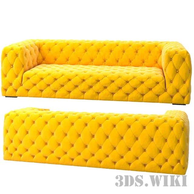 furniture - Modern soft sofa 3D Model