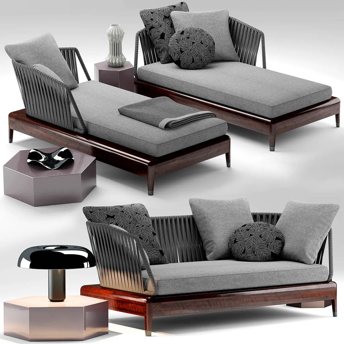 furniture - Modular sofa 05 3D Model