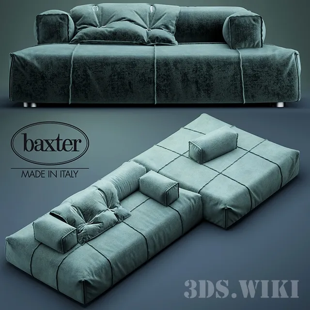 furniture - Modular sofa Baxter Panama Bold 3D Model