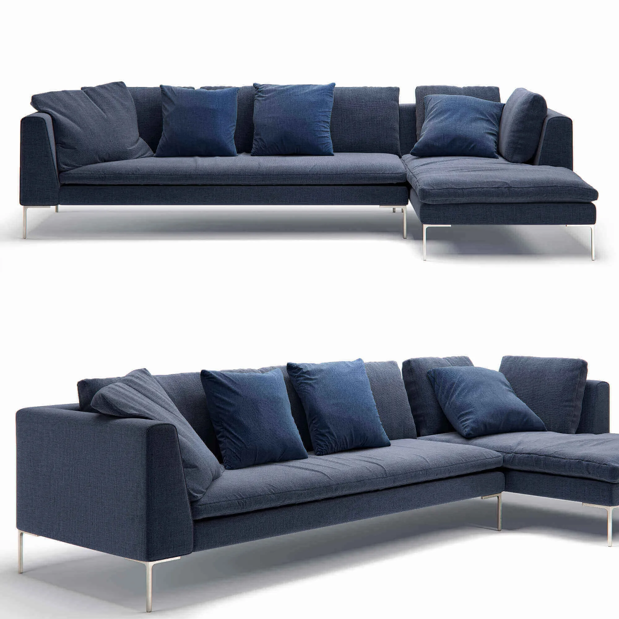 furniture - Modular Sofa B&B Italia Charles 20 3D Model