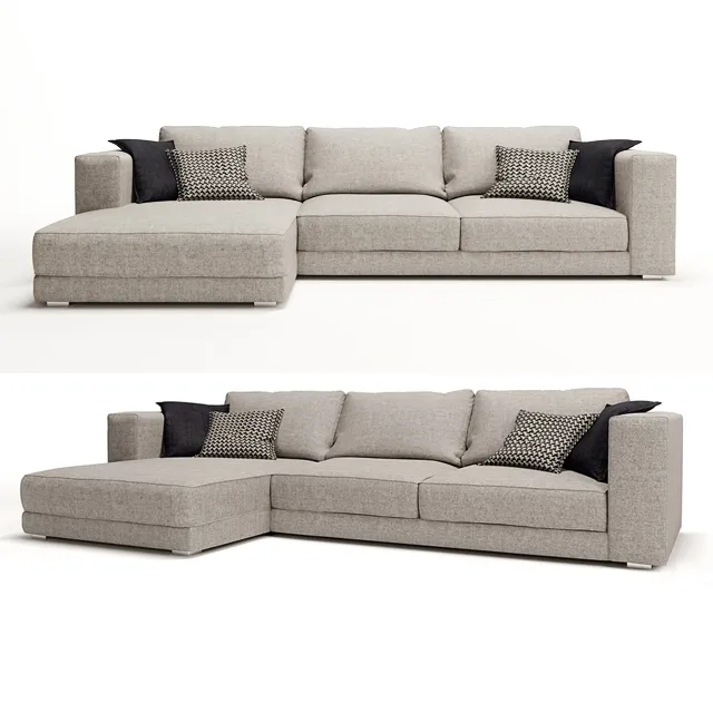 furniture - Modular Sofa Belfort 1 3D Model