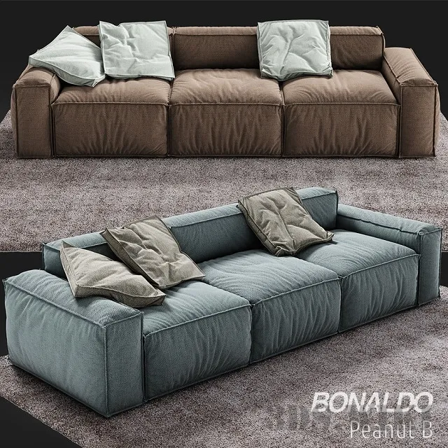 furniture - Modular sofa Peanut B Bonaldo 3D Model
