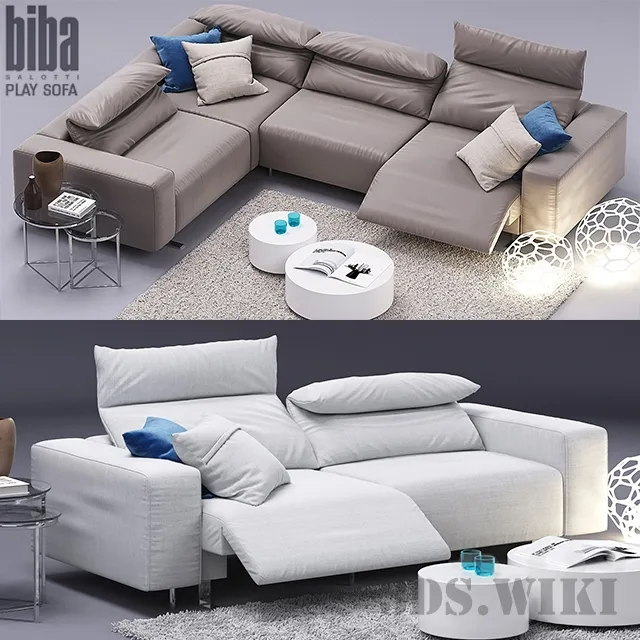 furniture - Modular sofa set 3D Model
