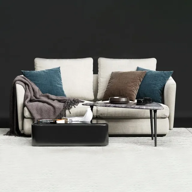 furniture - Molteni and C Sloane sofa 3D Model