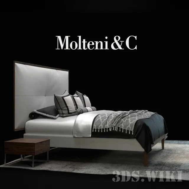 furniture - Molteni & C Sweetdreams bed 3D Model