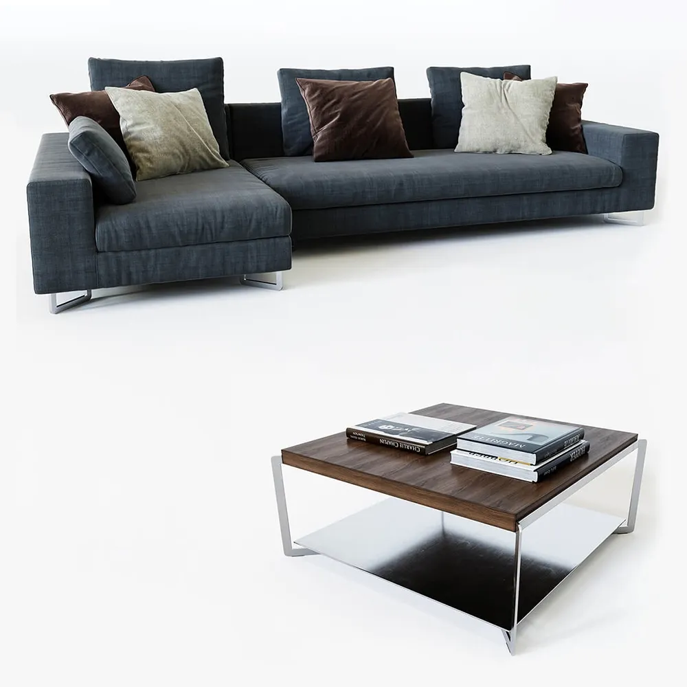 furniture - Molteni Sofa 01 3D Model