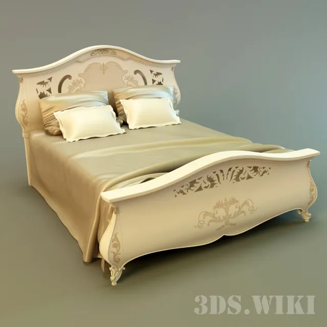 furniture - Monreale bed by Italian factory Signorini Coco 3D Model