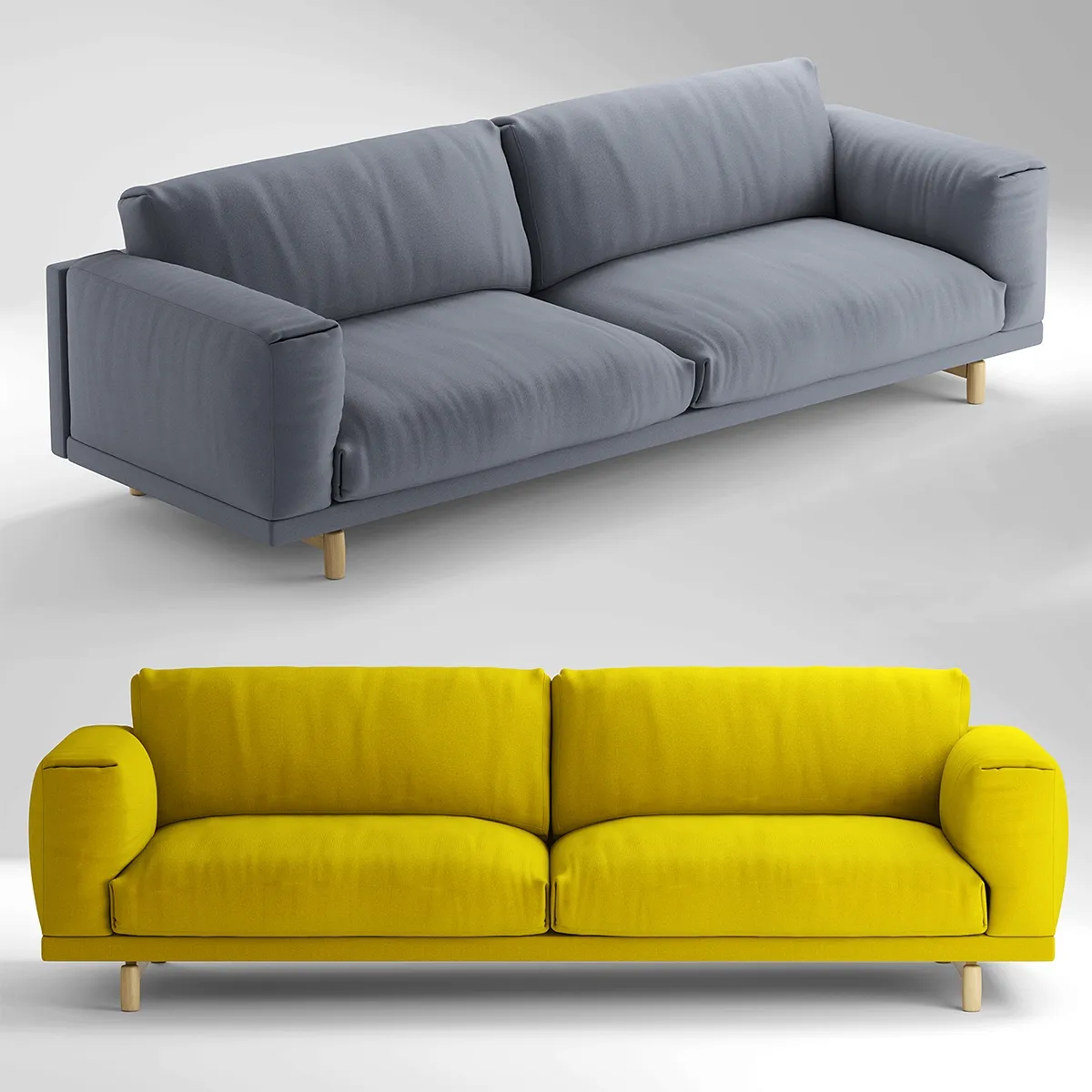 furniture - Muuto sofa 123 3D Model