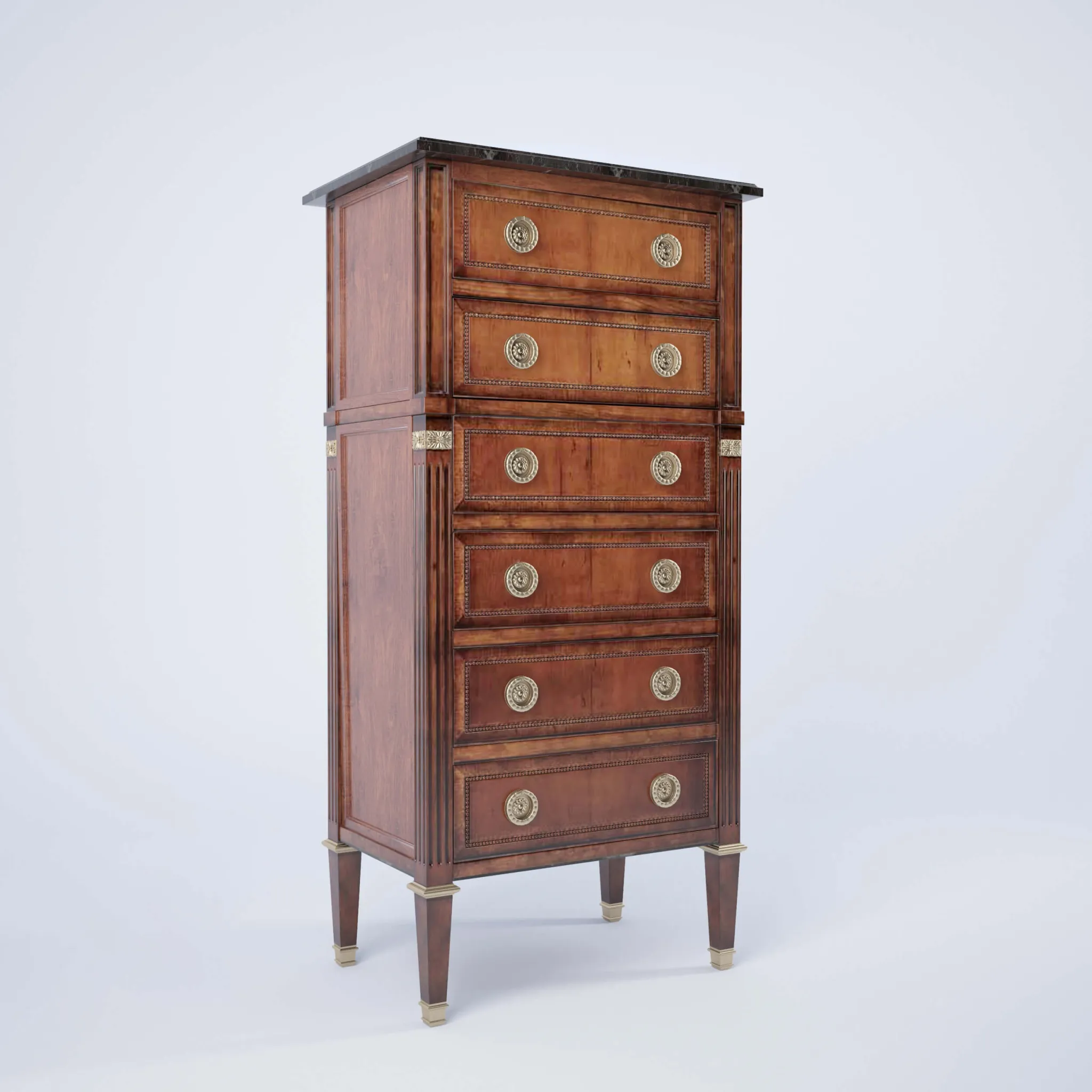 furniture - Narrow cabinet 003 3D Model
