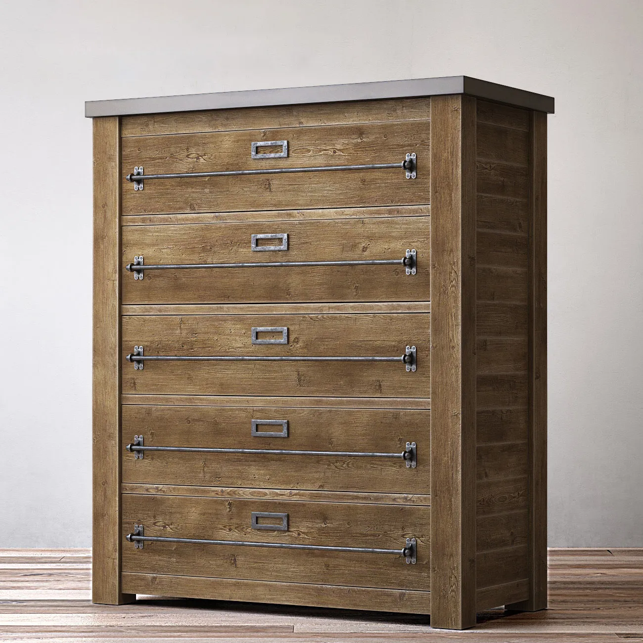 furniture - Narrow cabinet 077 3D Model