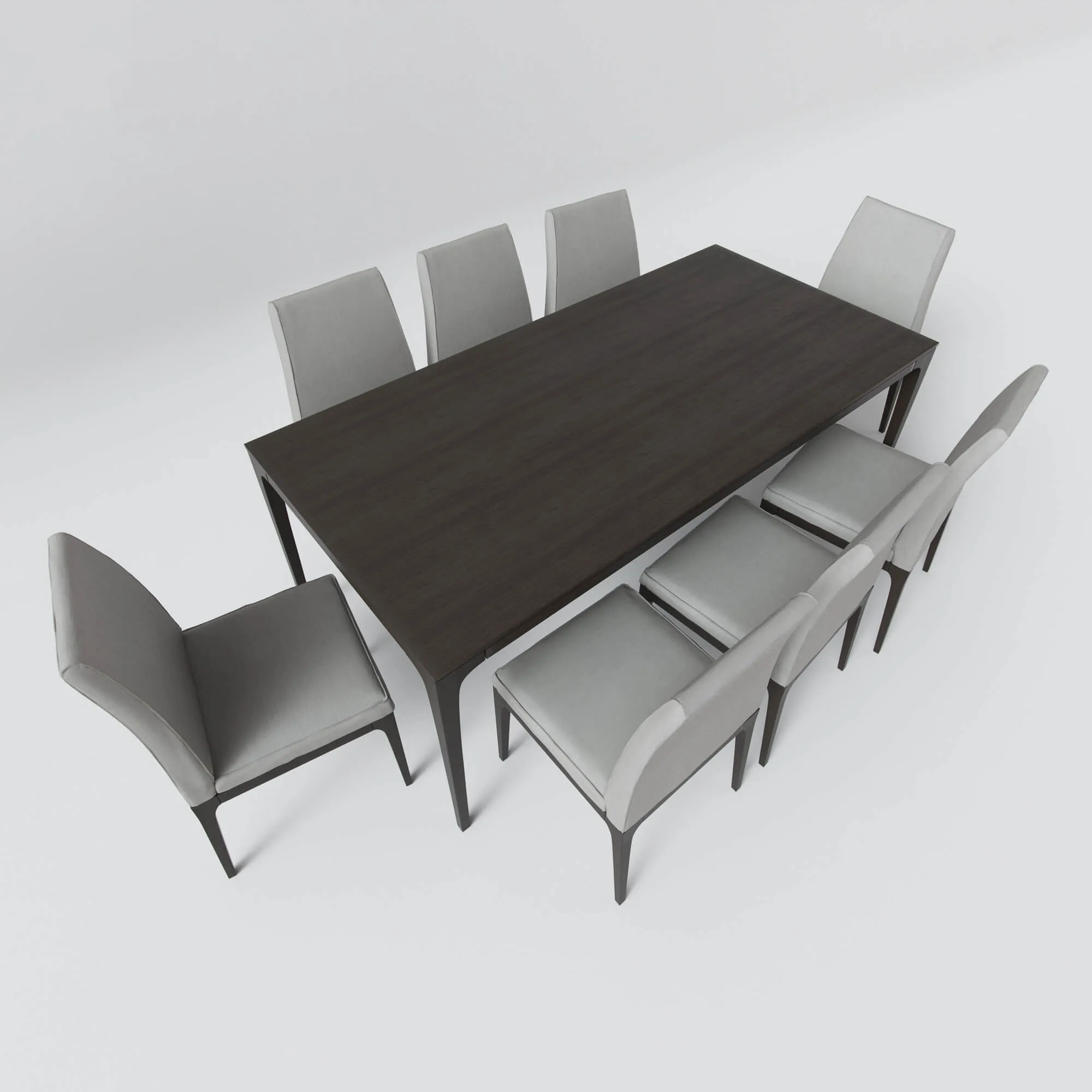 furniture - Nills Lotos table & chairs 15 3D Model
