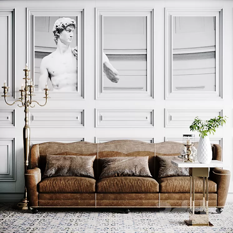 Furniture node for cafe restaurant_2 3D Model