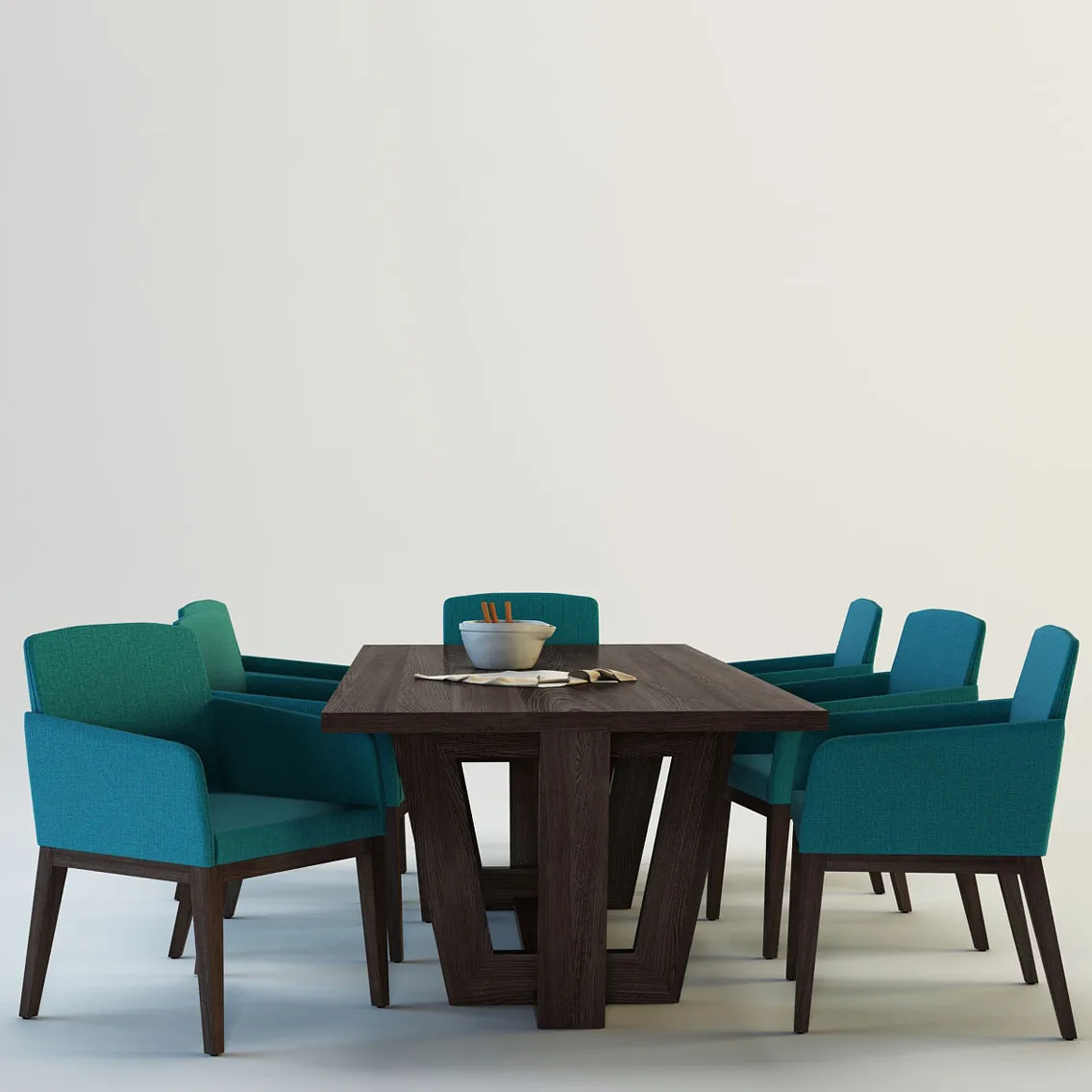 furniture - Novamobili Adam & Candy table + chair 05 3D Model