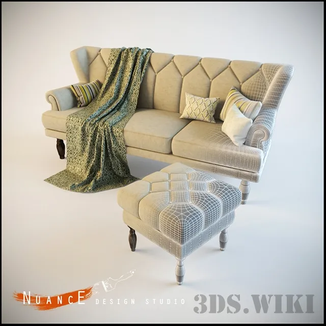 furniture - Nuance sofa 3D Model