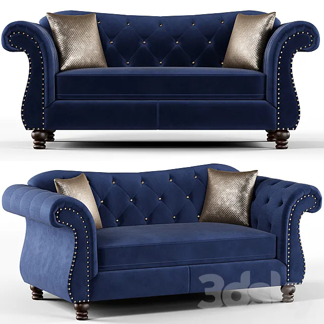 Furniture of America Sharon Tufted Fabric Loveseat Free Download
