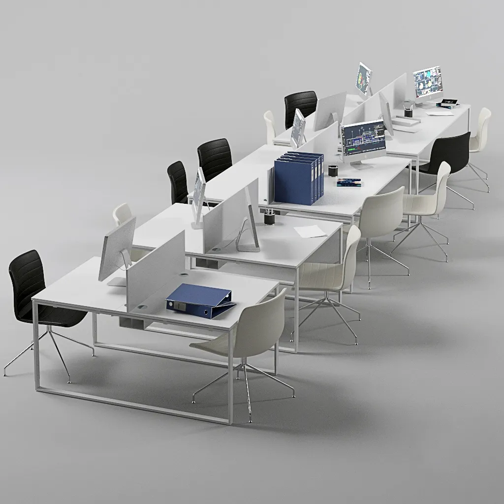 furniture - Office desks 03 3D Model
