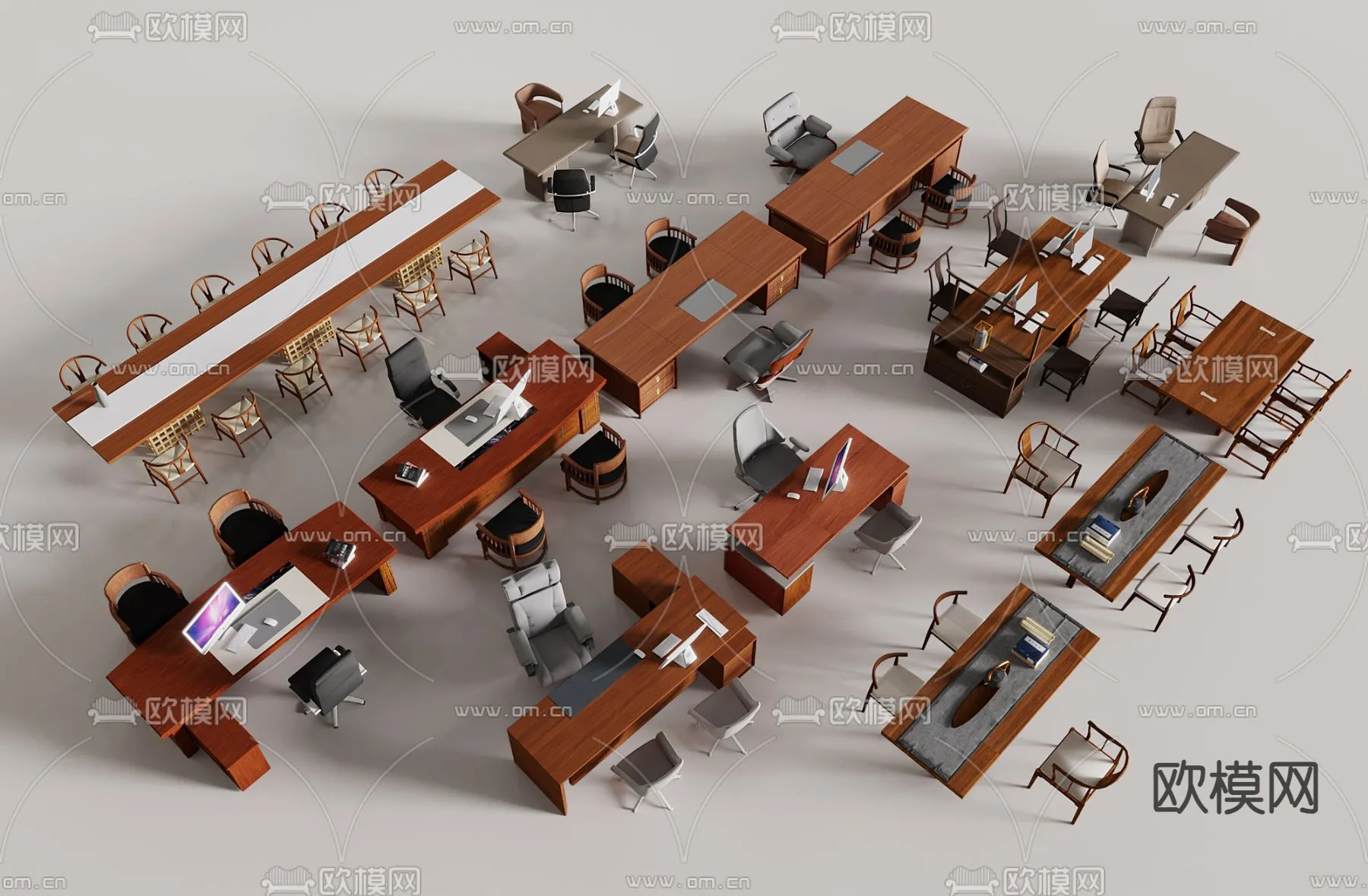 FURNITURE - OFFICE - VRAY / CORONA - 3D MODEL - 126