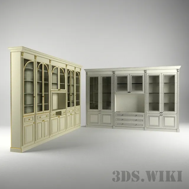 furniture - Old Classic Cabinets 3D Model