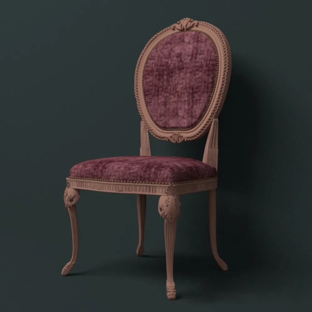 furniture - Old classic chair 3D Model