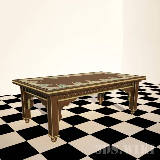 furniture - Old classic table 3D Model