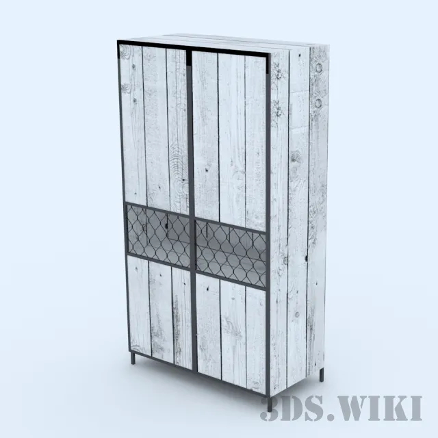 furniture - Old Wardrobe 3D Model