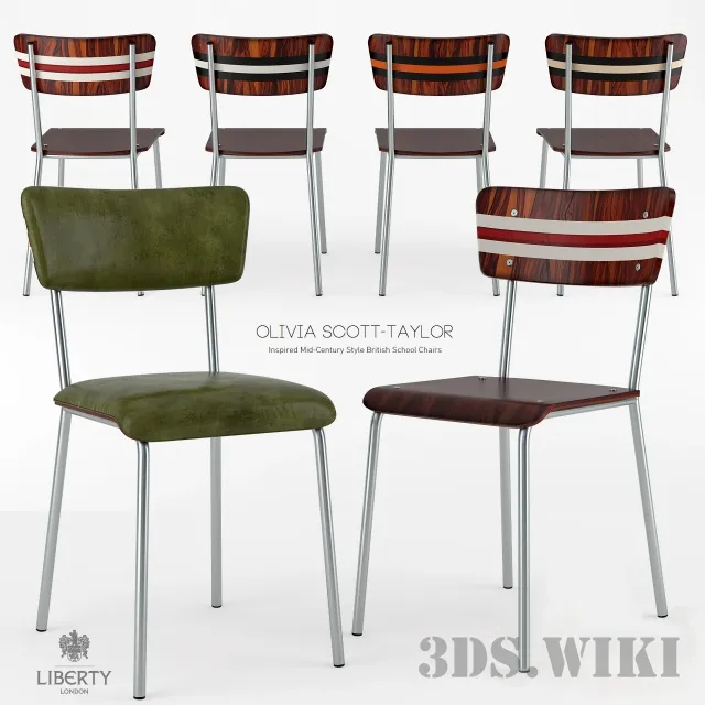 furniture - Olivia Scott-Taylor School Chairs 3D Model