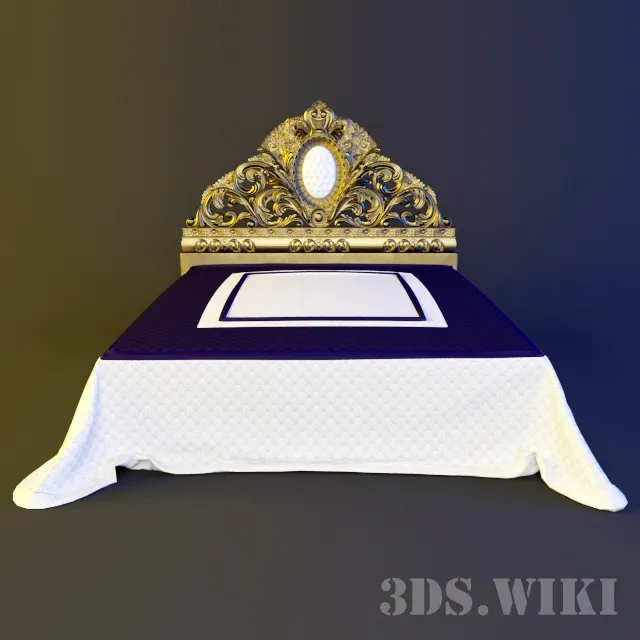 furniture - Opulence bed from Cappelletti factory 3D Model