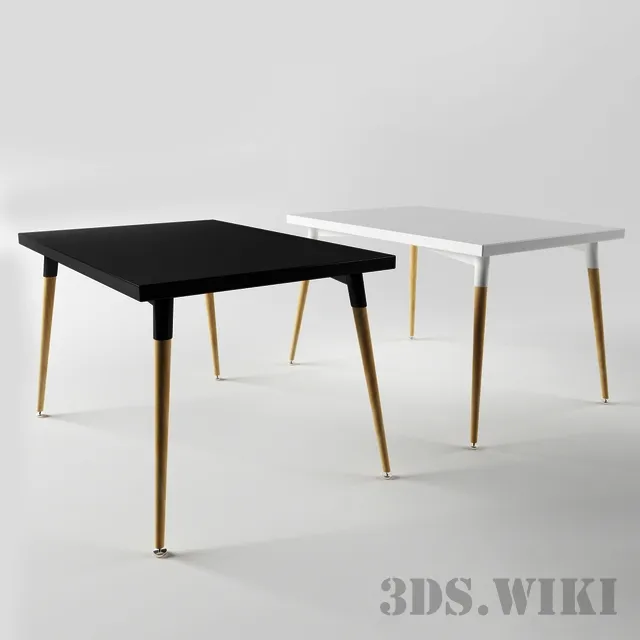 furniture - Oslo Rectangle table 3D Model