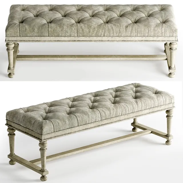 furniture - Ottoman lexington 3D Model