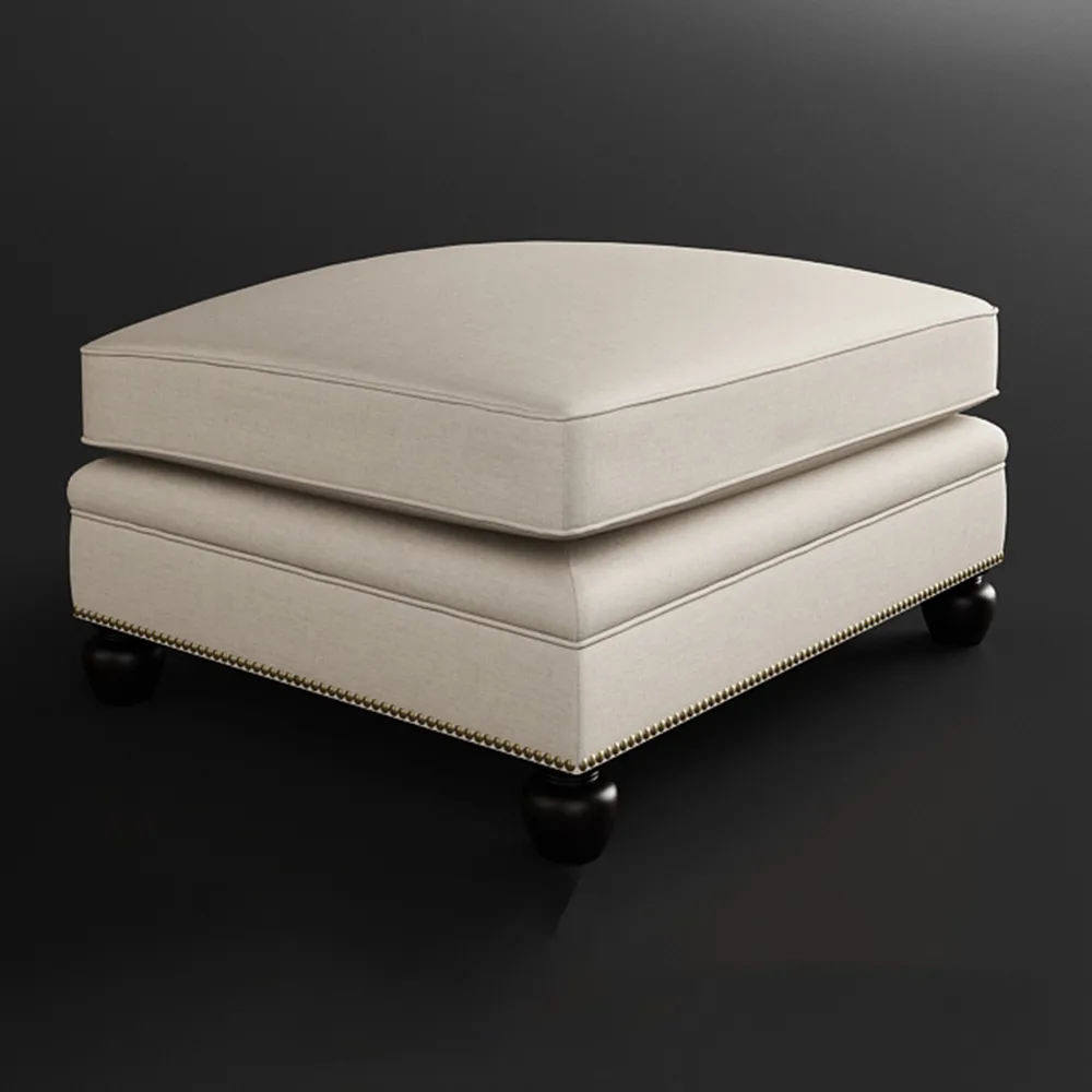 furniture - Ottoman/ puff chair EDWARDIAN by EJ Victor 3D Model