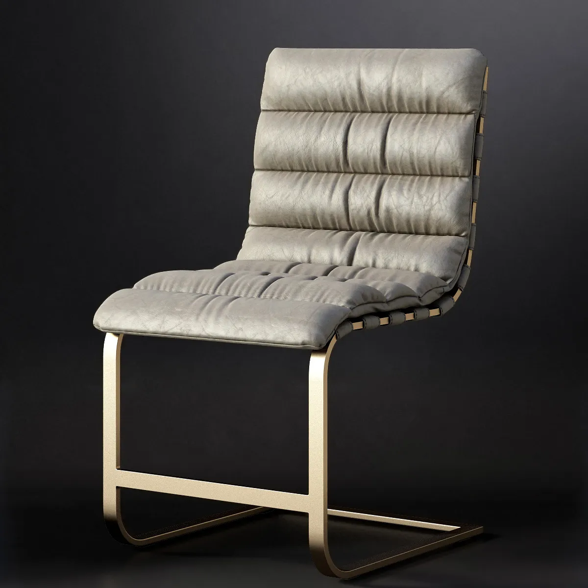 furniture - Oviedo leather chair 08 3D Model