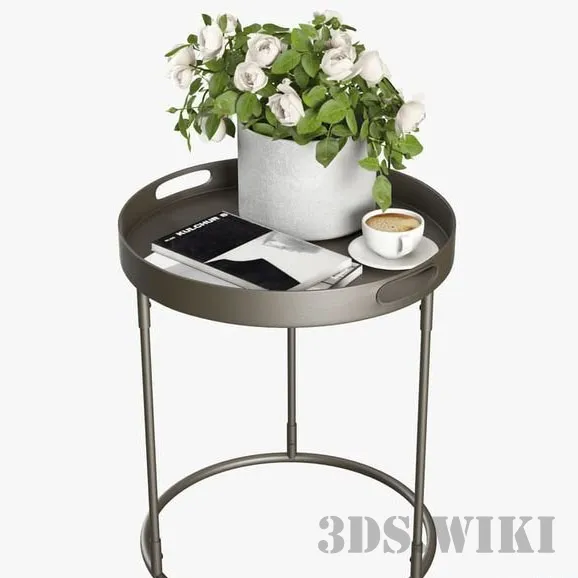 furniture - Palmer Tray Table by Pottery Barn 3D Model