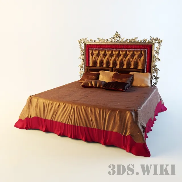 furniture - Paolo Lucchetta Valentino bed 3D Model